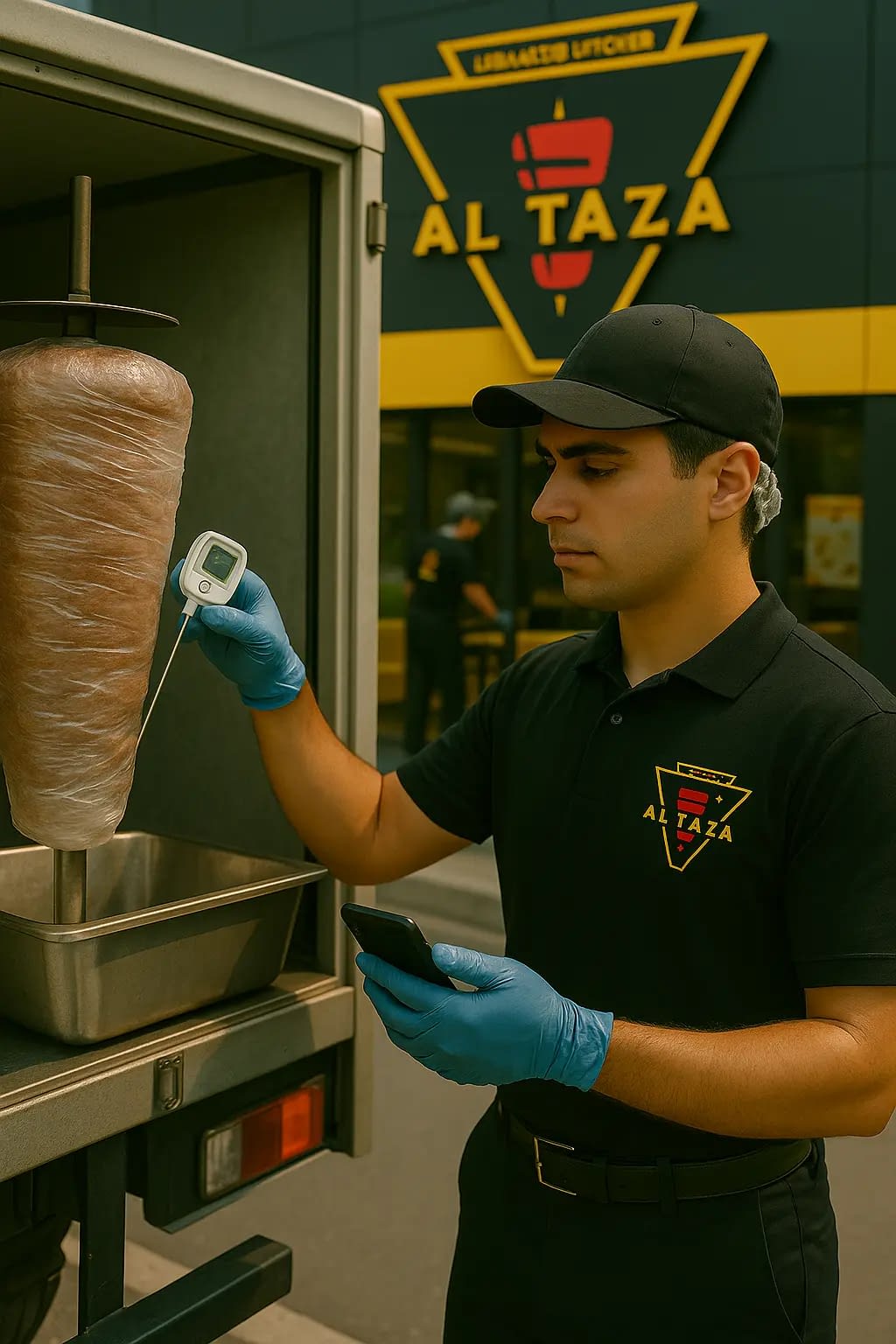 Al Taza Lebanese Kitchen hygienic shawarma preparation
